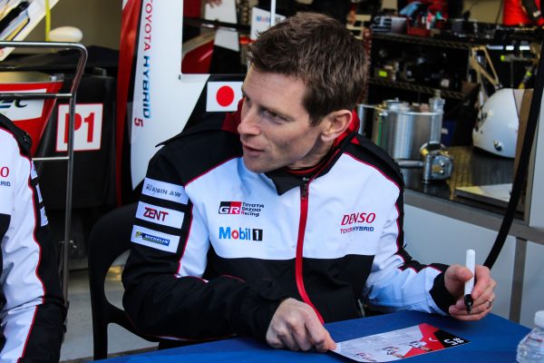 Davidson was busy in the pit lane walk at Silverstone