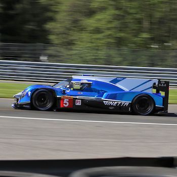 Both CEFC TRSM Racing cars out of Six Hours of Spa