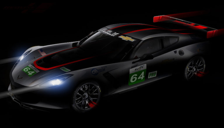 Corvette C7.R in its special "redline" livery for the Six Hours of Shanghai