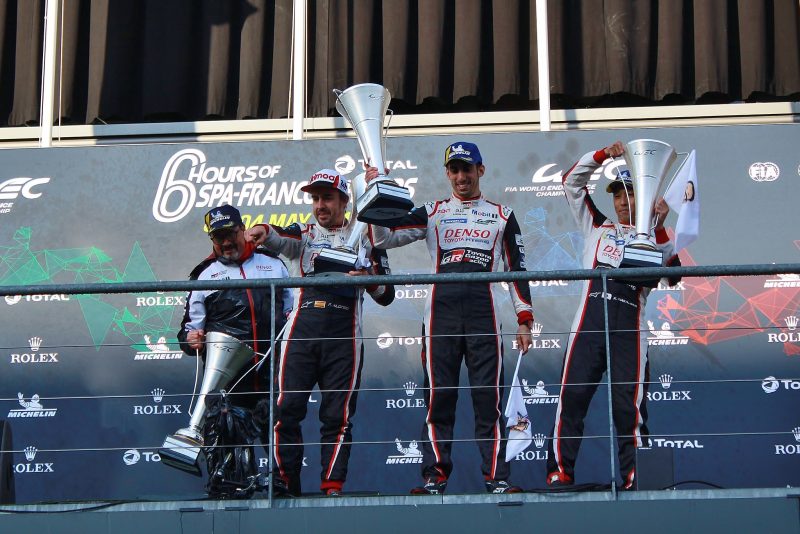 Toyota lift the 2018/19 FIA World Endurance Manufacturers' Championship at the Six Hours of Spa-Francorchamps 2019