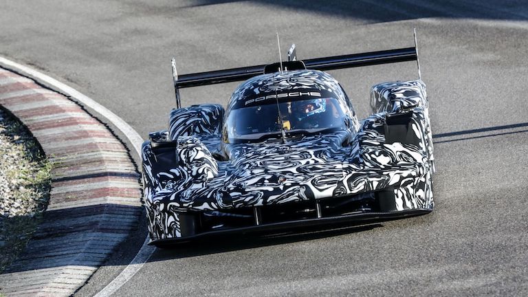 New Porsche LMDh testing in Weissach, Germany