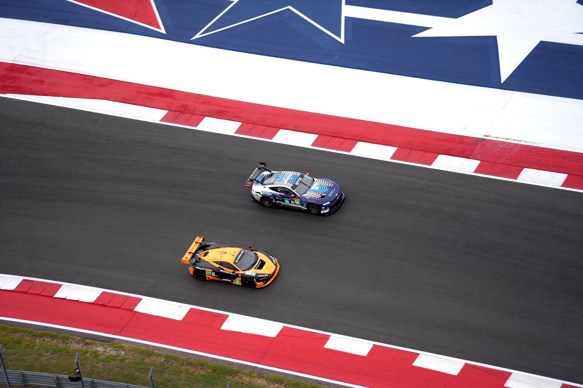 Ford took first place ahead of McLaren