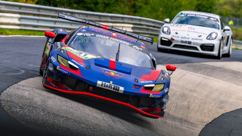 Max Verstappen wins at the Nürburgring Nordschleife.